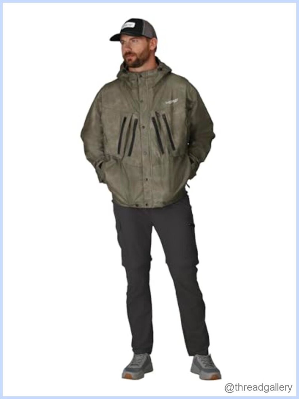 Waterproof Breathable Wading Jacket Seam Taped Anglers Shell